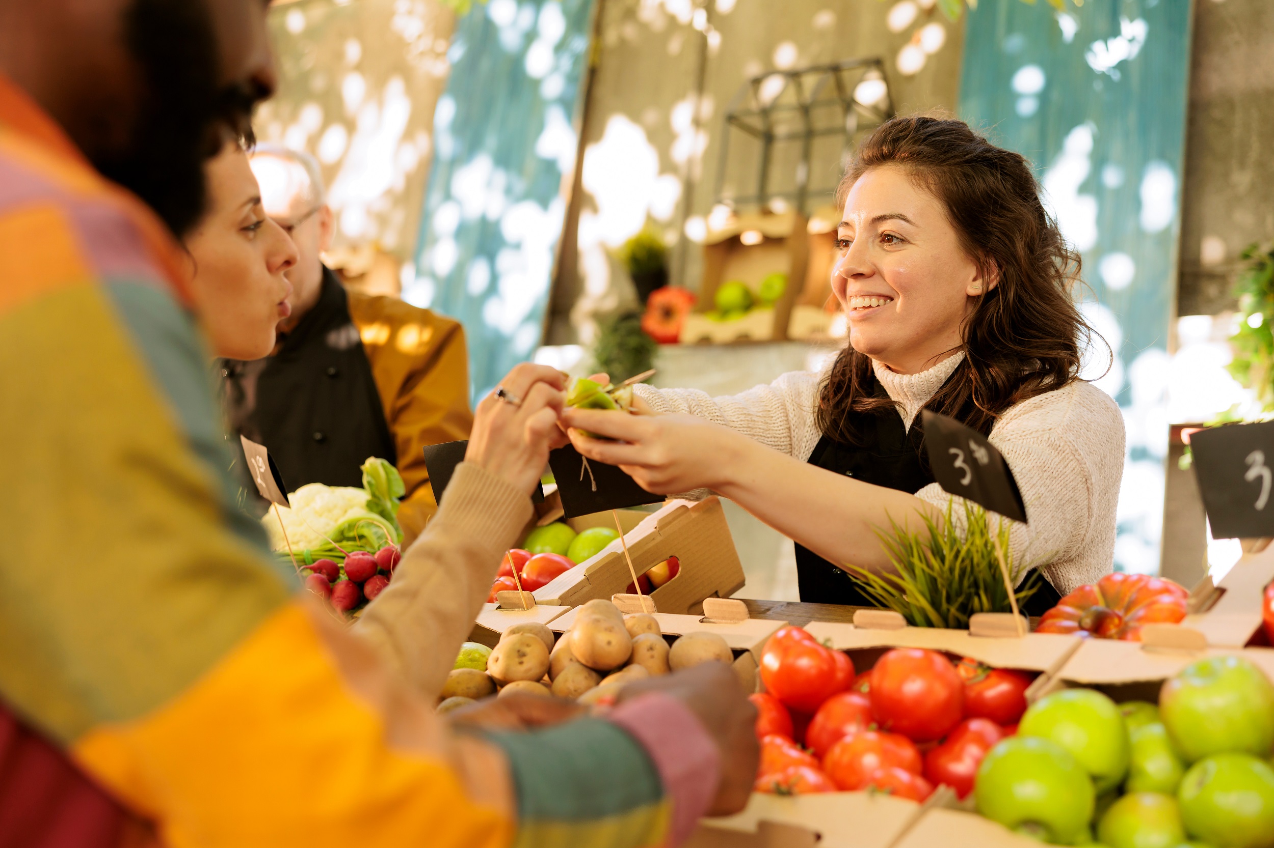 fruits et légumes du marché, des aliments bons pour la santé