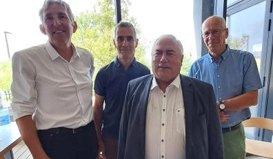 Michel Heimann, Président, entouré de Christophe Hervy, Stéphane Lucereau et Dominique Rainteau