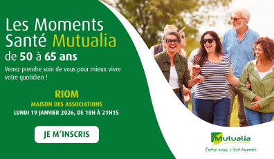 Visuel Moments Santé Mutualia à Riom