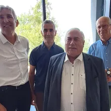 Michel Heimann, Président, entouré de Christophe Hervy, Stéphane Lucereau et Dominique Rainteau