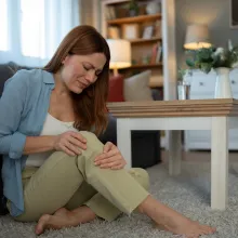 douleur articulaire femme genoux