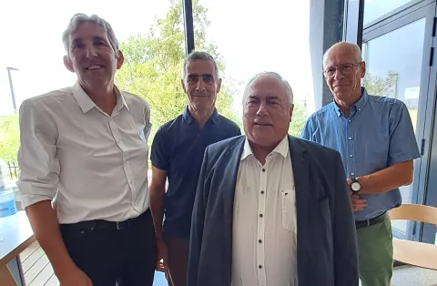 Michel Heimann, Président, entouré de Christophe Hervy, Stéphane Lucereau et Dominique Rainteau