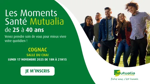 Visuel Moments Santé Mutualia à Cognac