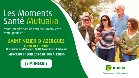 Visuel Moments Santé Mutualia à St Nizier d'Azergues
